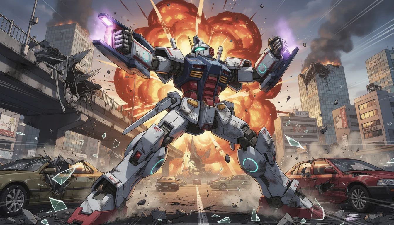 Mecha Battle Scene