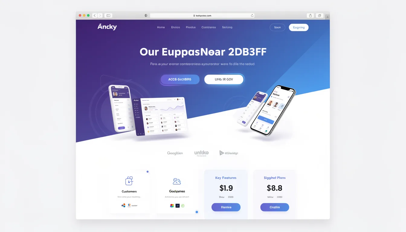 Tech Company Landing Page